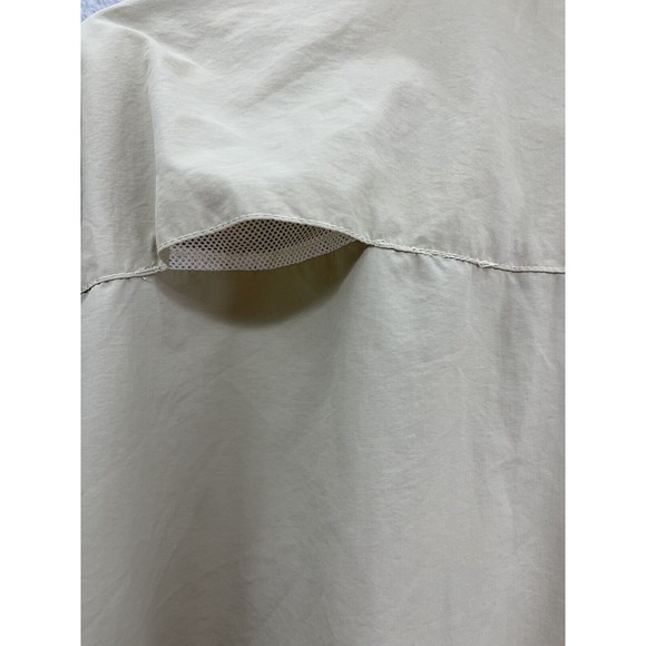Naviskin Men's Button Down Shirt Long Sleeve Size XXL Beige Nylon Outdoor - Picture 4 of 10